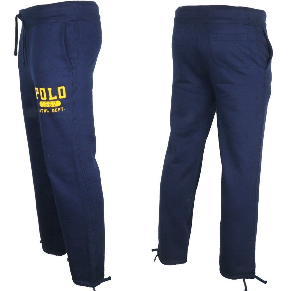 POLO Ralph Lauren Men's Polo Double Knit Sweatpants Navy Athletic Active Sz XLT